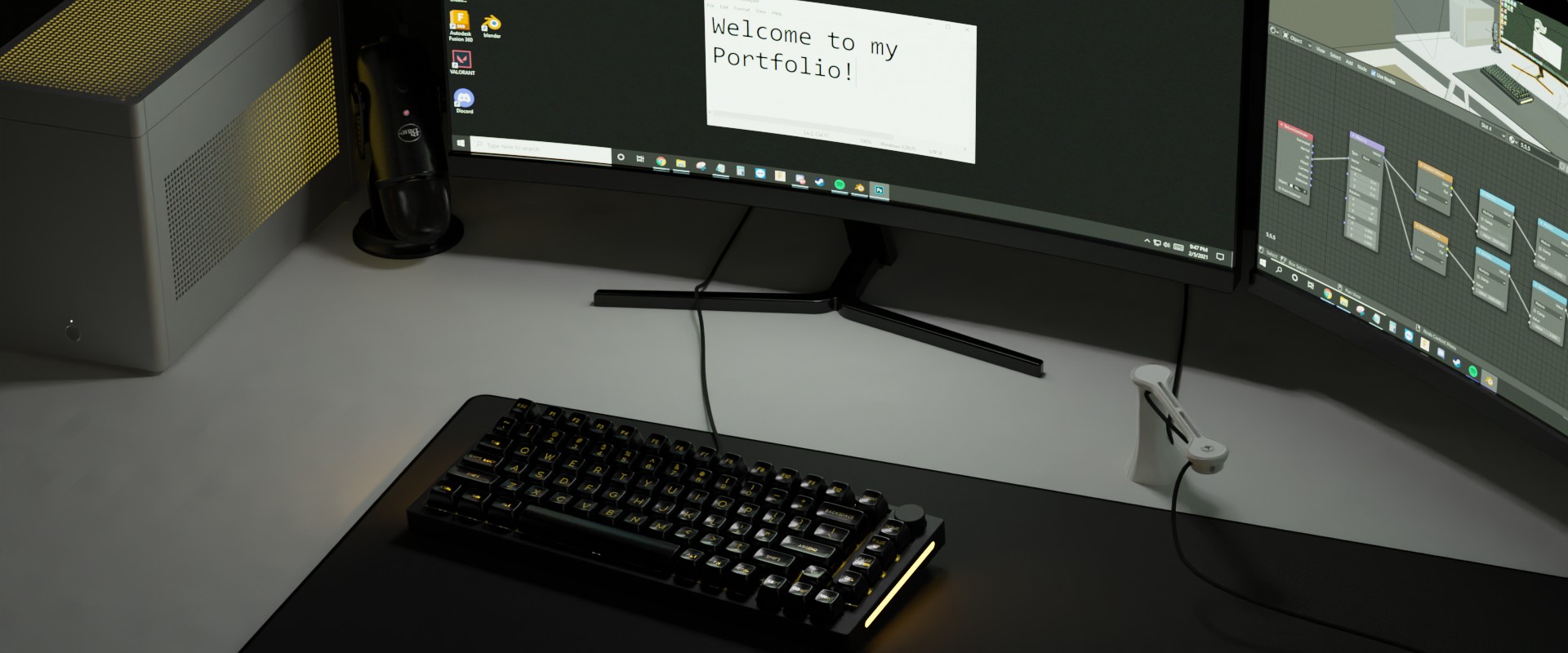 Desk Render Scene
